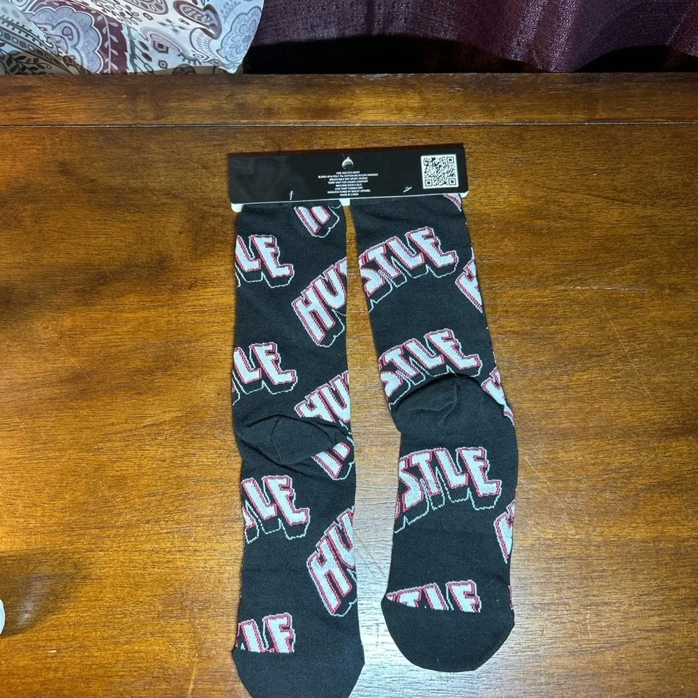Hustler Hollywood Black and Red Hustle Socks​